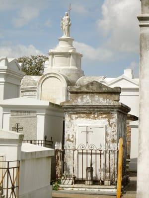 On the St. Louis Cemetery tour.