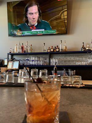 Nothing like a good Old Fashioned while watching the Wild.