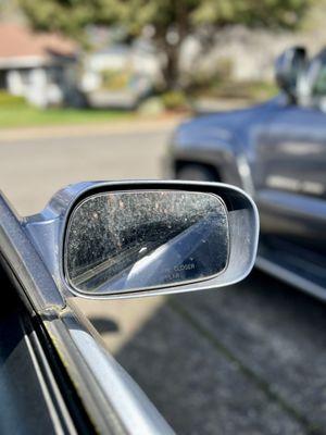 Oh dang. Didn't notice until we got home that they def didn't clean my windows. And I paid for the express detail and tipped. Shoot.