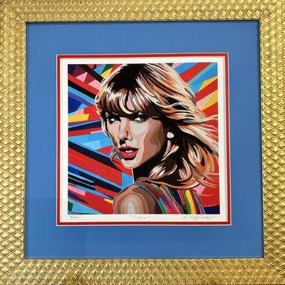 Taylor Swift, Very Limited Edition, created by Our Incredible Artist Danielle Carvalho, Now Available Through Designers Gallery Fine Art.