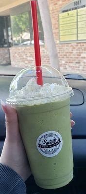 Matcha frappé! Very tasty!