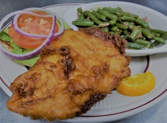 Hand breaded tenderloin