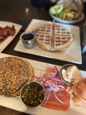 Salmon Bagel Setup