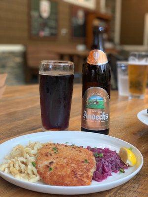 Patio area - Andechs doppelbock & schnitzel