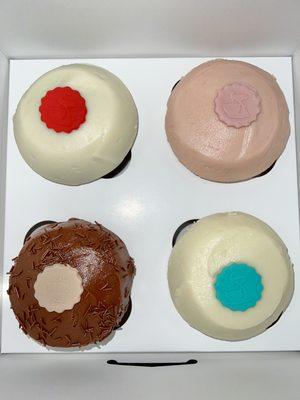 Red Velvet Cupcake, Strawberry Cupcake, Gluten Free Chocolate Cupcake, Vanilla Cupcake