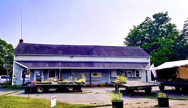 Their building, farm store is on the left, ice cream window on right