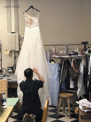 Tailor wedding dress!