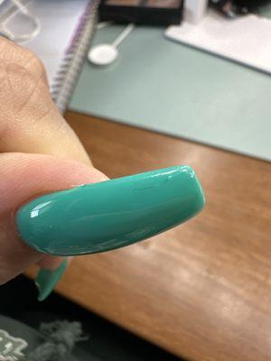 Hair in my nail polish