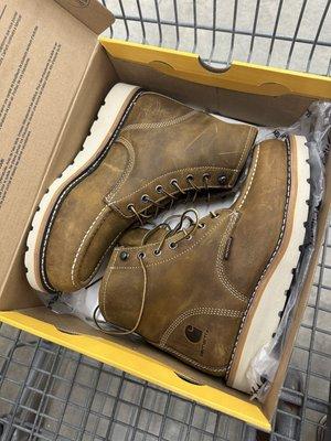 A pair of Carhartt boots for me, regular price $169, Black Friday sale price $127 but I paid ONLY $63!! Best score ever!!! So damn happy!