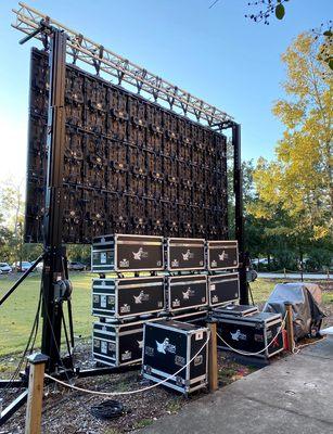 LED wall set up at Seacoast!