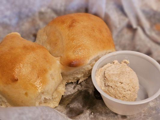 Yummy biscuits with cinnamon butter