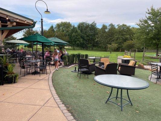 Patio, relaxing area