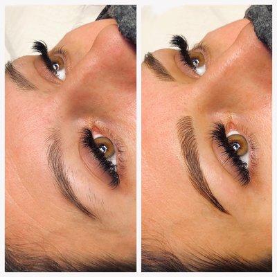 Microblading before and after