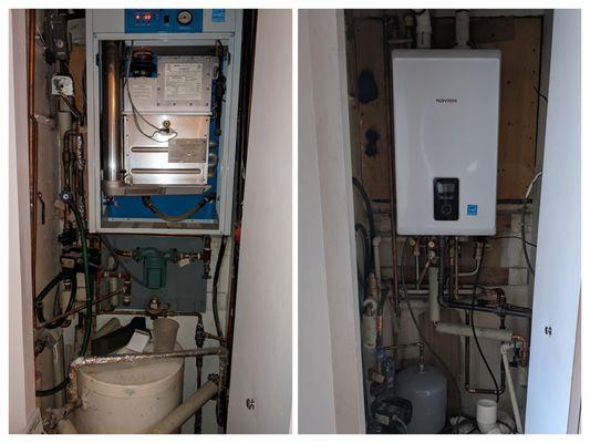 Boiler Replacement: Before | After