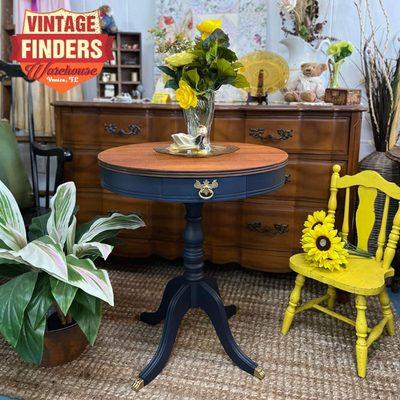 Refurbished Antique Drum Table available