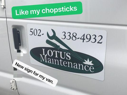 New van signs