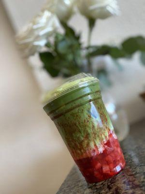 Strawberry matcha bliss