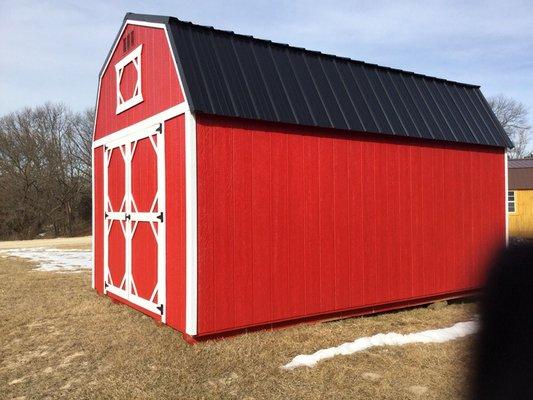 Garden sheds available lofted or not.  Choose siding and roof colors.  Add a window or two.  Many options available!