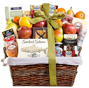 Gourmet & Fresh Fruit Gift Basket