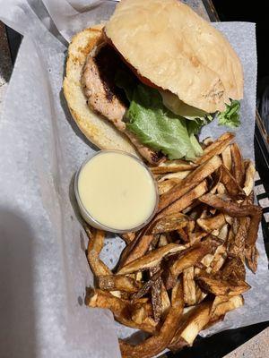 Chicken and fries