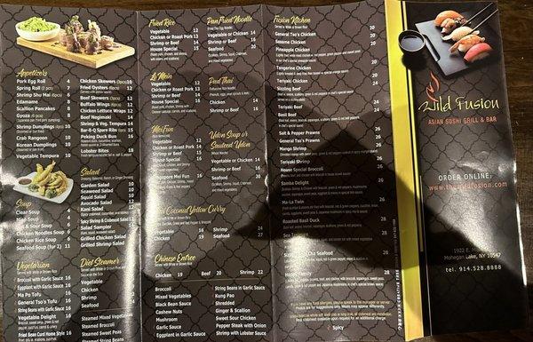 Menu front