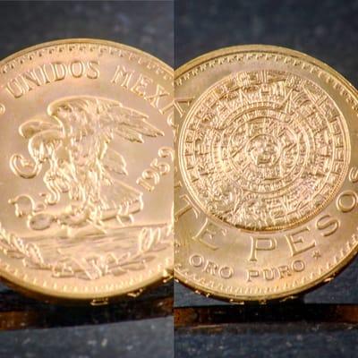 Mexican Gold Coin. This one is a Beauty. We paid $550