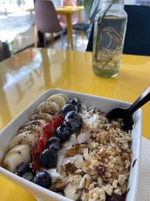 Acai Bowl! Eat it in the cafe to reduce plastic to go packaging waste