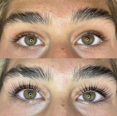 Yumi lashes.  Lash lift & tint