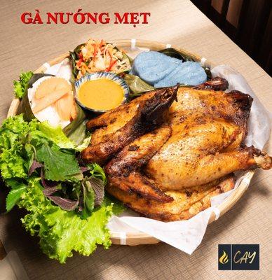 GÀ NƯỚNG MẸT NGŨ VỊ / GRILLED CHICKEN ON "MET"