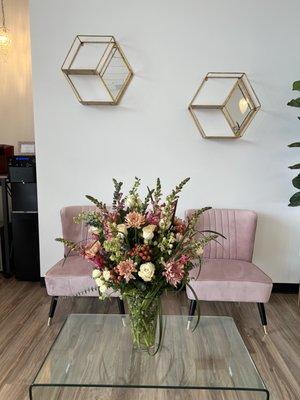 We are grateful to our thoughtful patient who celebrated our new location opening with fresh flowers.