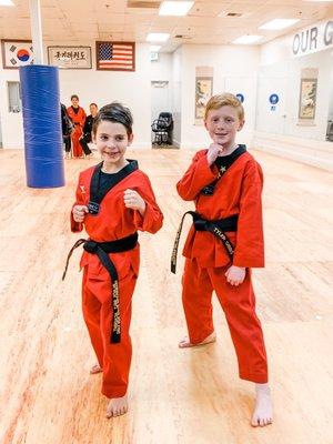 Earned their black belts!!!!