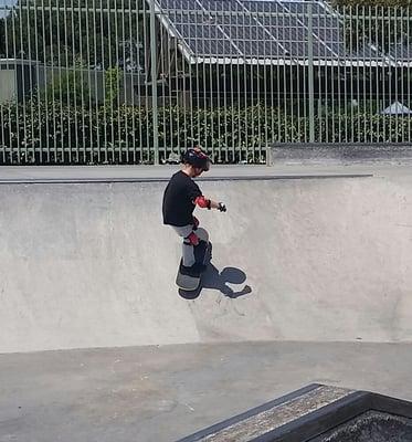 My 4 yo son LOVES the skate park of Hunt Park. He's only been skating for 2.5 weeks and we go almost every day!