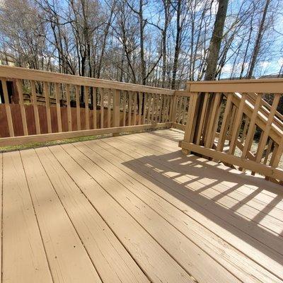 Solid Stain always brings our decks to life