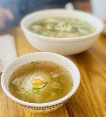 You might ask, which came first? The chicken pho or the egg. Things to ponder :)