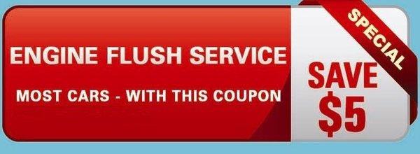 Engine Flush Coupon