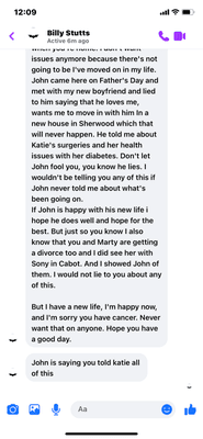 He does not want to be contacted by her and then took out his frustration on his son because of what Katie said.