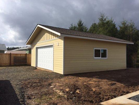 Garage build, Onalaska.