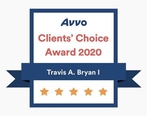 2020 Avvo Clients' Choice Award