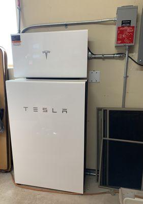 Tesla power walls are great and they were able to set 2 up back to back