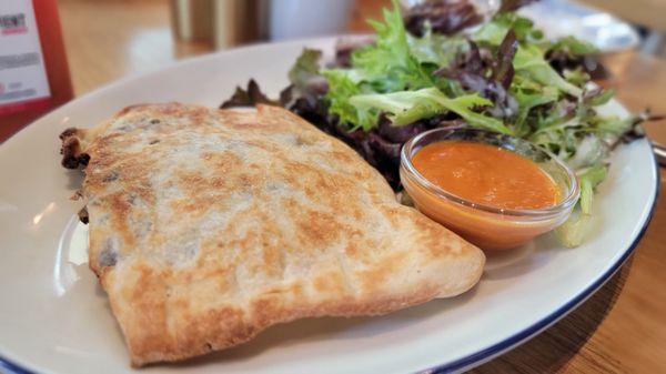 Lamb flatbread for breakfast