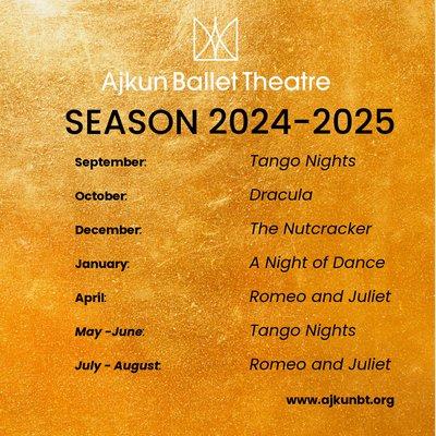 Tickets for the Season 2024 - 2025 are now on sale at www.ajkunbt.org