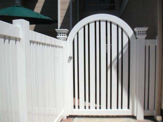 Custom design arch frame gates.