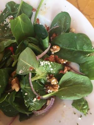 Maple Dijon Spinach Salad