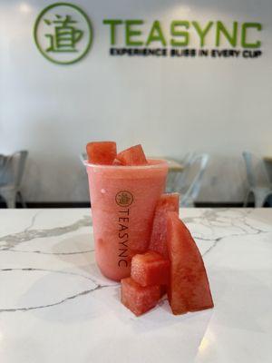 Watermelon Slush made with real fresh cut Watermelon