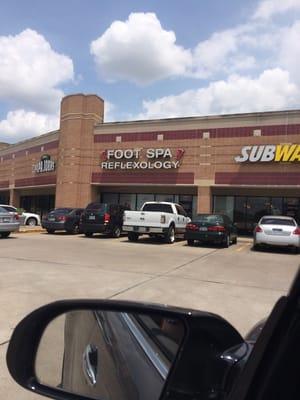 Located in the Kroger shopping strip, just to the left of Subway.