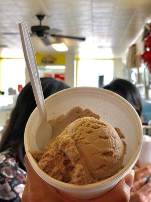 Coffee ice cream $3/2 scoops