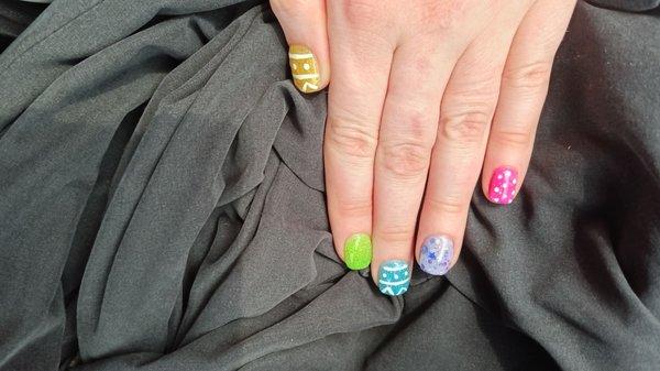 Loving my Easter nails!