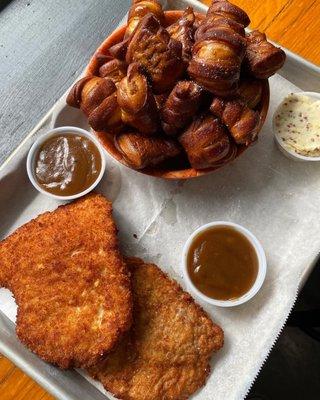 Wienerschnitzel and pretzel bites