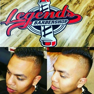 Comb over razor fade