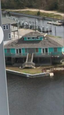 Boo Hoo.  Our breached seawall after Hurricane Florence in 9/2018.